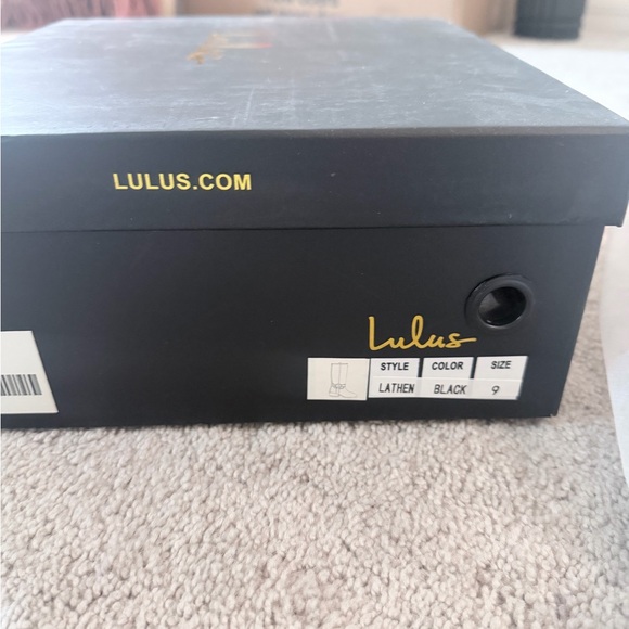 NWT Black Moto Leather Knee-High Boots - Picture 4 of 8